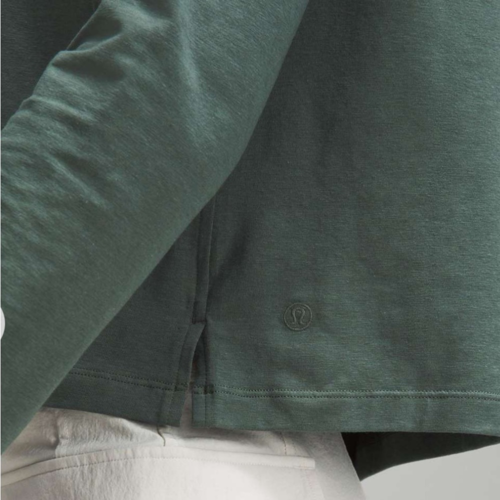 Lululemon Classic-Fit Cotton Blend Long Sleeve Shirt - Picture 3 of 5